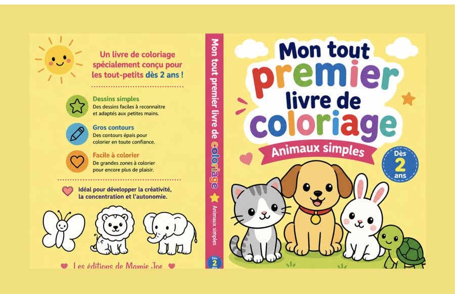 Couverture Mon tout premier livre de coloriage